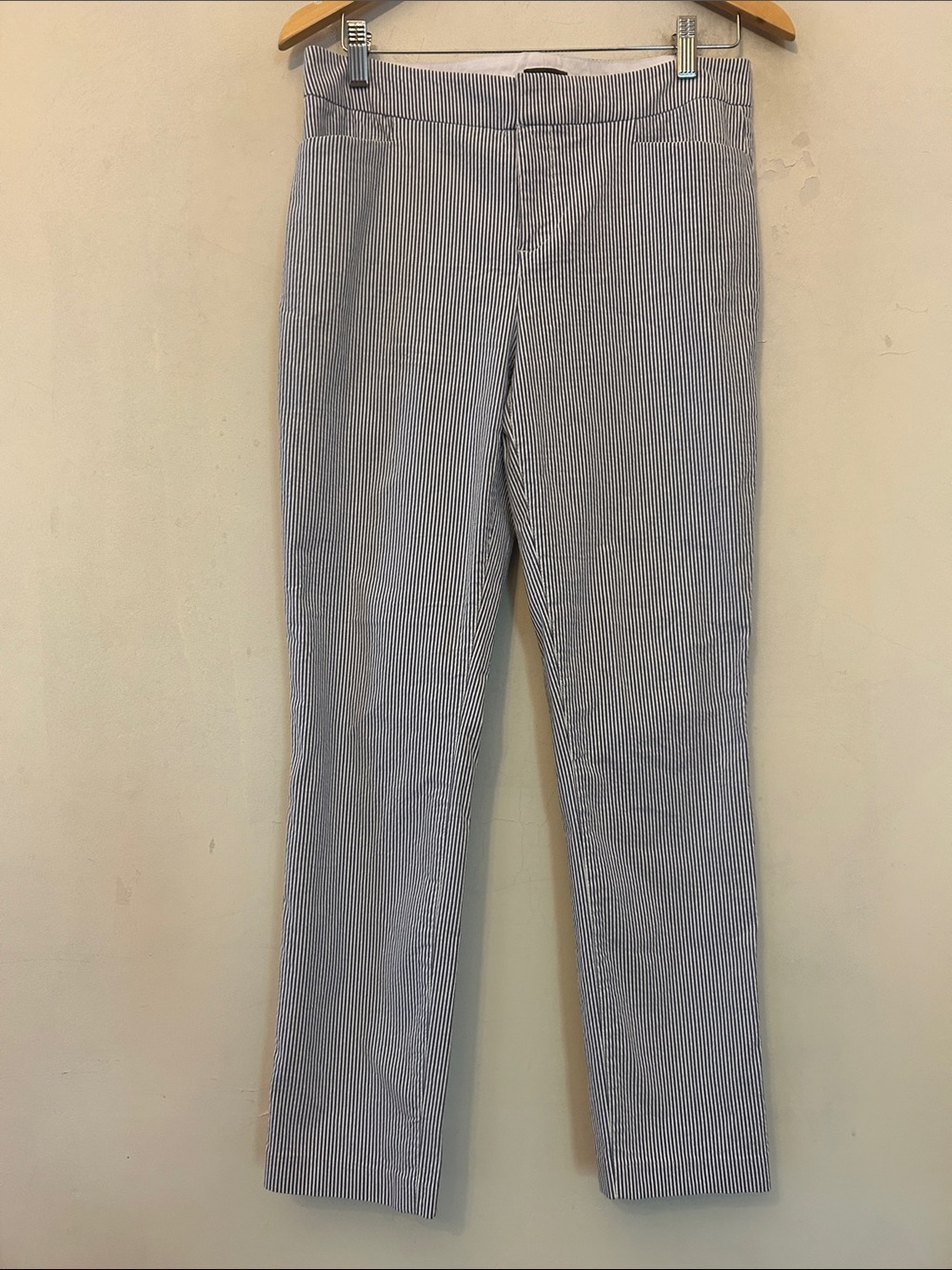 Crosby Blue and White Pinstripe Pants Size 8 EUC
